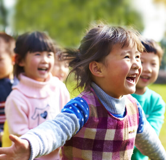 Kids playing outside